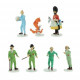 SET DE FIGURINES TINTIN LUNE