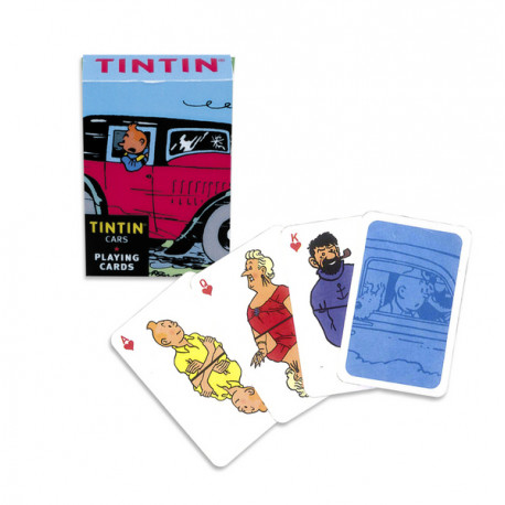 CARTES A JOUER TINTIN ET LES VOITURES