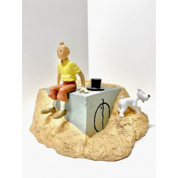 TINTIN ET LA PORTE DU TOMBEAU - FIGURINE RESINE PAR MARIE LEBLON DELIENNE