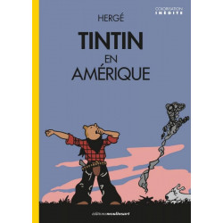 TINTIN AMERIQUE - VERSION COLORISE - COUVERTURE REVEIL