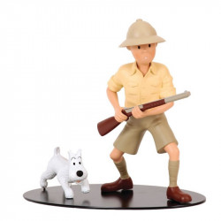 TINTIN EXPLORATEUR CONGO - COLLECTION NOSTALGIE - FIGURINE RESINE PAR MARIE LEBLON