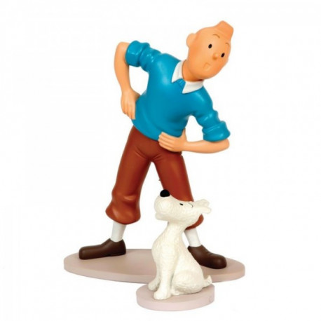 TINTIN ET MILOU GYMNASTIQUE - RESINE PAR  LEBLON DELIENNE