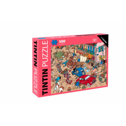 PUZZLE TINTIN ACCIDENT SUR LA PLACE