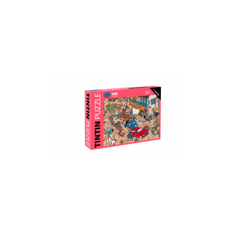 PUZZLE TINTIN ACCIDENT SUR LA PLACE - Album BD