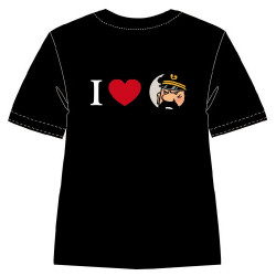 T SHIRT I LOVE HADDOCK - TAILLE L