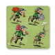 LUCKY LUKE DALTONS ROBBERY  COASTERS 10X10