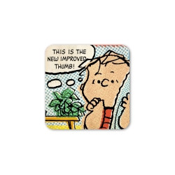 LINUS THUMB PEANUTS COASTERS 10X10