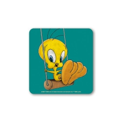 TWEETY SWING LOONEY TUNES COASTERS COLOURED 10X10