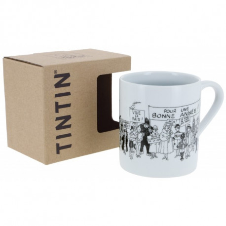 TINTIN CARTE DE VOEUX 1972 MUG