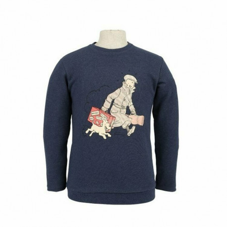 SWEAT TINTIN VALISE CHINE BLEU MARINE S