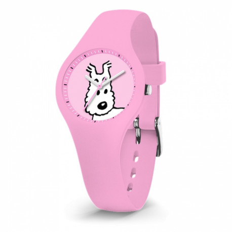 MILOU MONTRE ROSE XS TINTIN