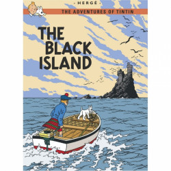 TINTIN CARTE POSTALE THE BLACK ISLAND