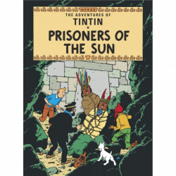 TINTIN CARTE POSTALE PRISONERS OF THE SUN