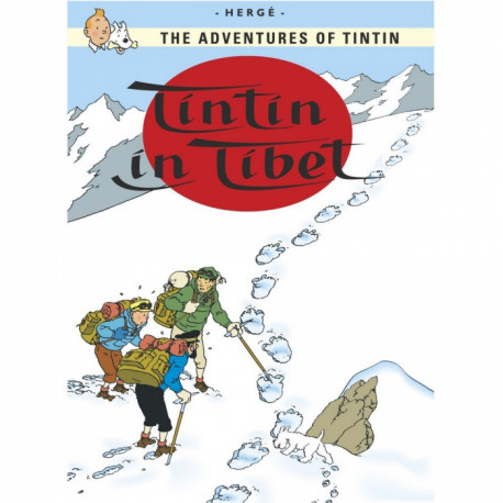 TINTIN CARTE POSTALE IN TIBET