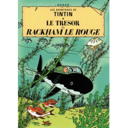 POSTER LE TRESOR DE RACKHAM LE ROUGE TINTIN COUVERTURE BD