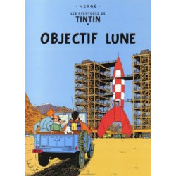 POSTER OBJECTIF LUNE TINTIN COUVERTURE BD