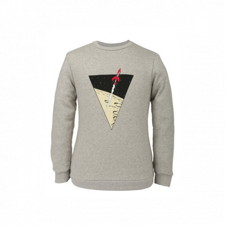 SWEAT TRIANGLE FUSEE TINTIN GRIS CLAIR XL