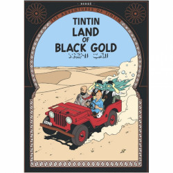 TINTIN CARTE POSTALE LAND OF BLACK GOLD