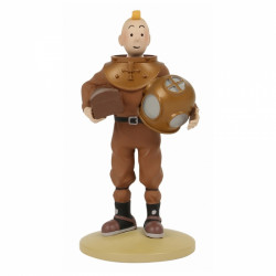 TINTIN SCAPHANDRE FIGURINE RESINE F1