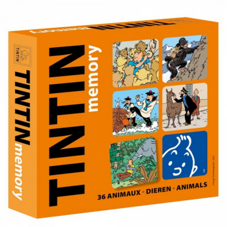 TINTIN JEU DE MEMORY ANIMAUX