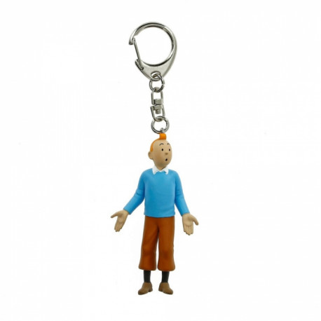 PORTE CLES PVC - TINTIN PULL BLEU 55CM