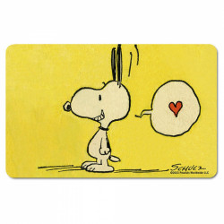 SNOOPY AMOUREUX PEANUTS PLANCHE A DEJEUNER 23 CM