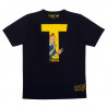 T SHIRT TINTIN NOIR T JAUNE ADULTE TAILLE S