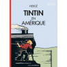 TINTIN EN AMERIQUE COLORISE COUVERTURE LOCOMOTIVE