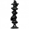 COLONNE LES SCHTROUMPFS NOIRE MAT FIGURINE 35 CM