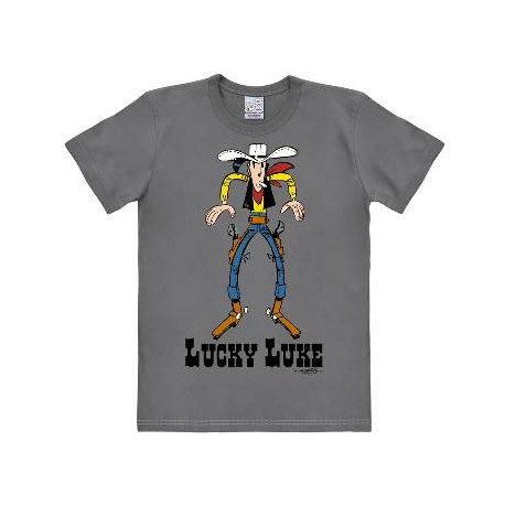 LUCKY LUKE COWBOY GRIS SLIMFIT ADULTE T SHIRT TAILLE M