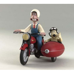 WALLACE ET GROMIT EN SIDE CAR