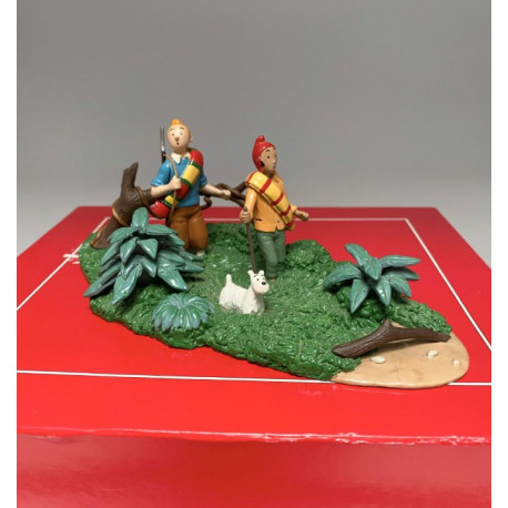 TINTIN MILOU ET ZORRINO DANS LA JUNGLE LE TEMPLE DU SOLEIL PIXI 4574