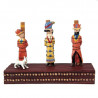 TINTIN MILOU HADDOCK TOURNESOL SUR LE BUCHER  5 RONDINS  LE TEMPLE DU SOLEIL PIXI 4554 5