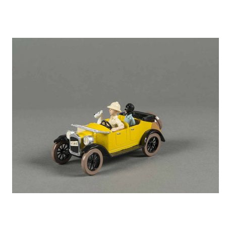 TINTIN MILOU ET COCO DANS LA VOITURE TINTIN AU CONGO PIXI 4564