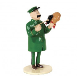 JULES GARDIEN DE MUSEE ET LE MASQUE TINTIN LOREILLE CASSEE PIXI 4563