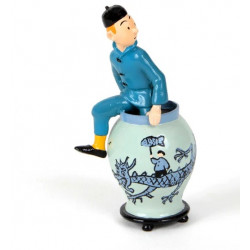 TINTIN SORTANT DE LA POTICHE LE LOTUS BLEU PIXI 4540
