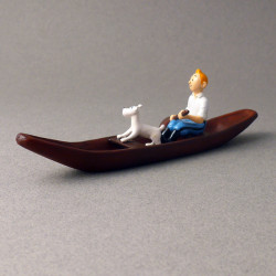 TINTIN ET MILOU EN PIROGUE LOREILLE CASSEE PIXI 4546