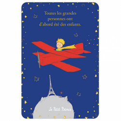 LE PETIT PRINCE DANS SON AVION CARTE POSTALE 10X15CM