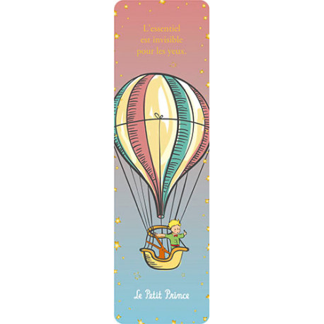 LE PETIT PRINCE MONTGOLFIERE MARQUE PAGES DEGRADE