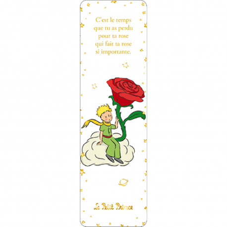 LE PETIT PRINCE ROSE NUAGE MARQUE PAGES CLASSIQUE