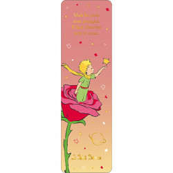 LE PETIT PRINCE ROSE ETOILE MARQUE PAGES DEGRADE