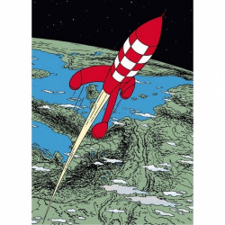 TINTIN OBJECTIF LUNE CHEMISE PLASTIQUE 21X29 CM