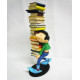 FIGURINE GASTON PILE DE LIVRES 26CM COLLECTOYS