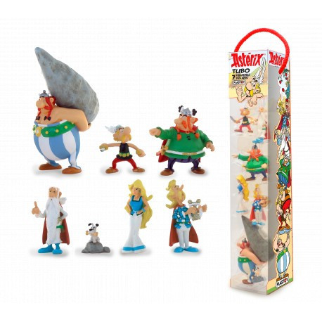 ASTERIX PACK 7 FIGURINES TUBO VILLAGE