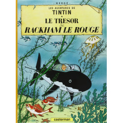 TINTIN PETIT FORMAT COULEURS T12 LE TRESOR DE RACKHAM LE ROUGE